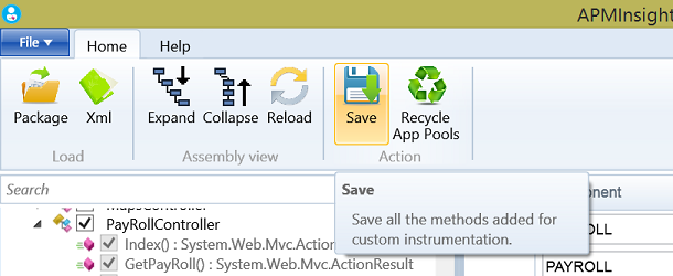 Save_configuration Save all the methods