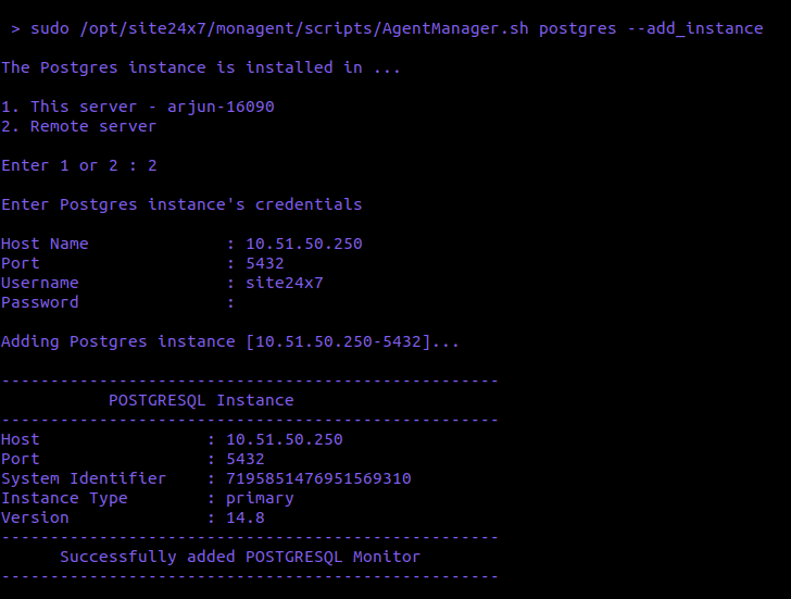 Adding Instance Adding Instance