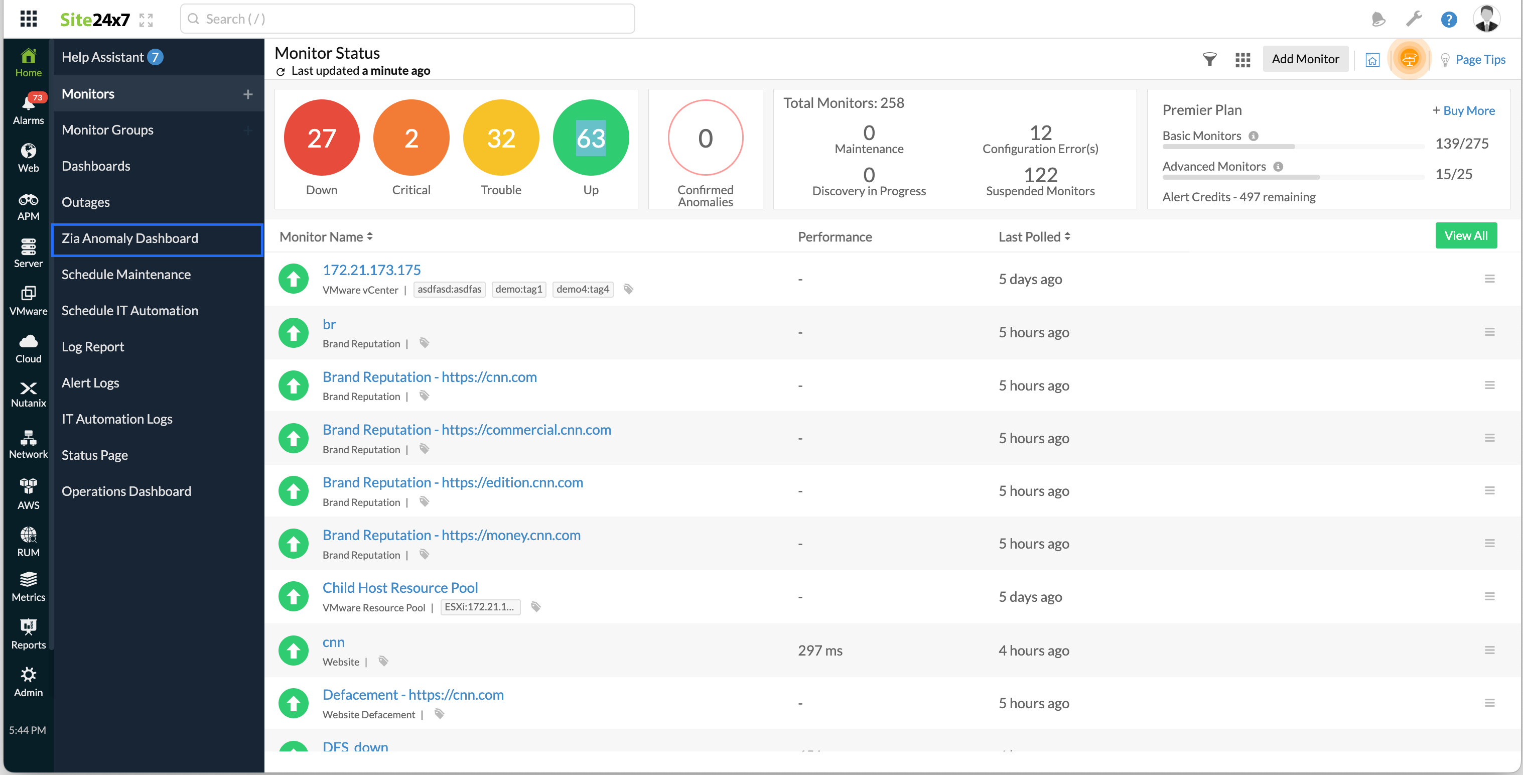 anomaly-reports-client Anomaly reports in webclient