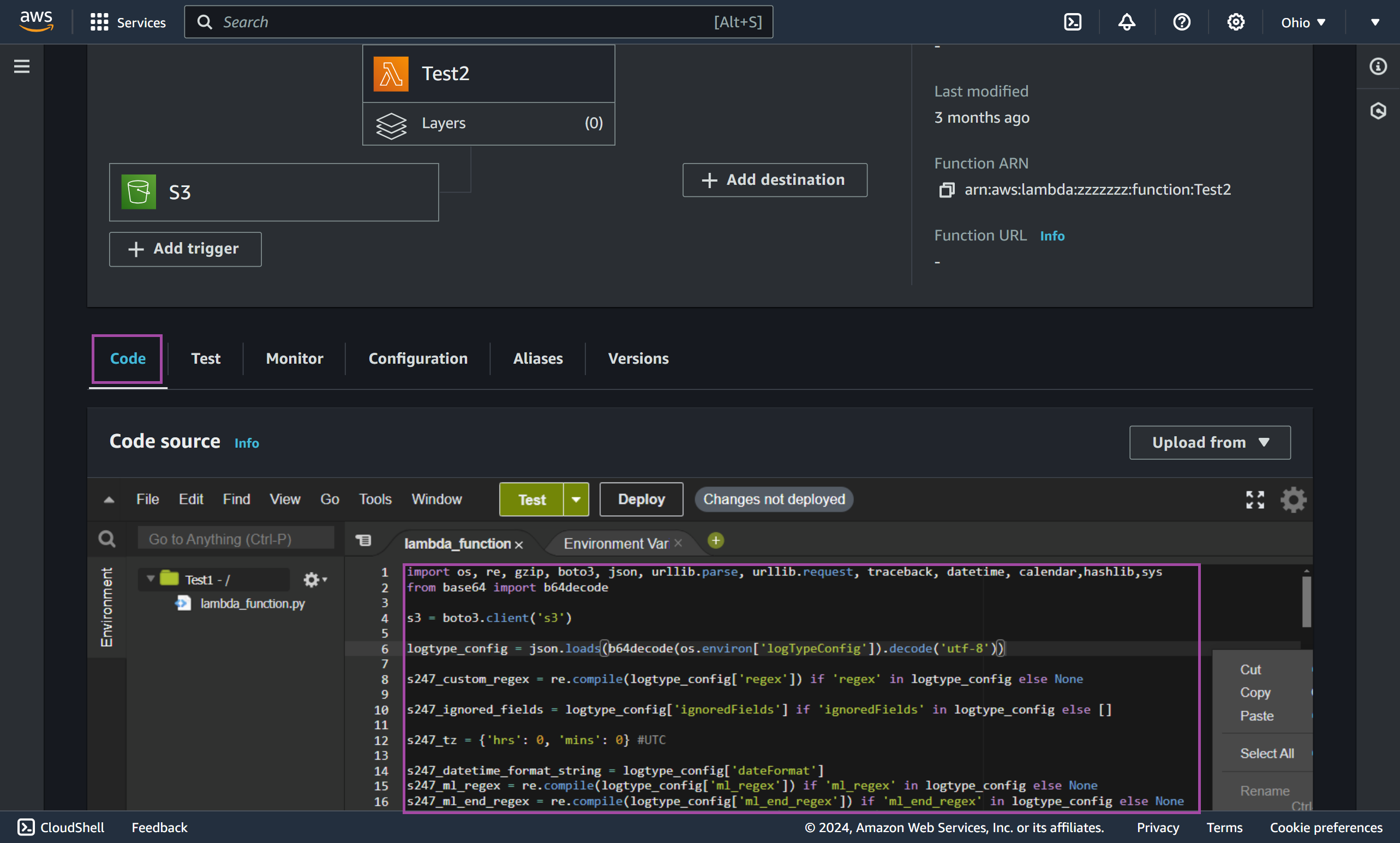 aws-code AWS code
