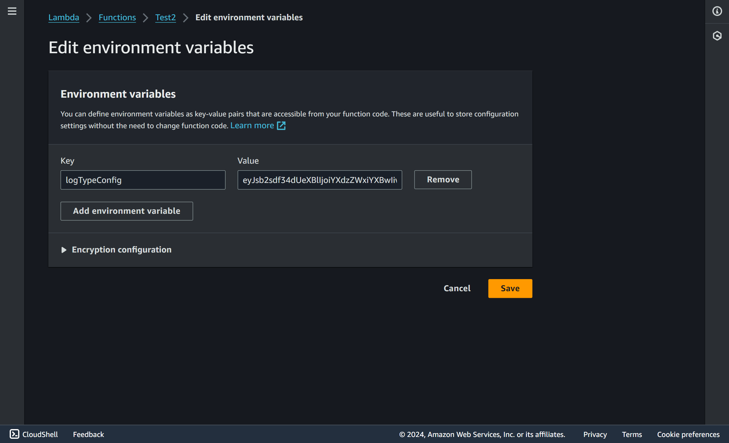 aws-env-var-edit AWS env var edit