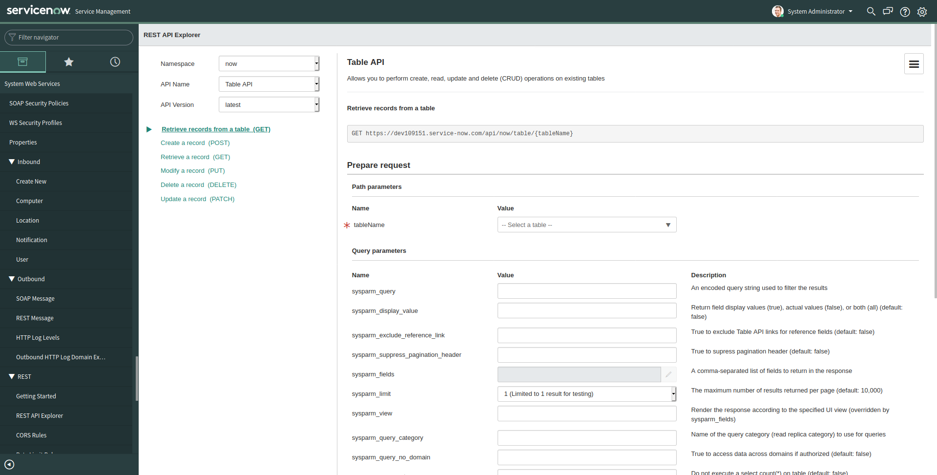 instance-table-api