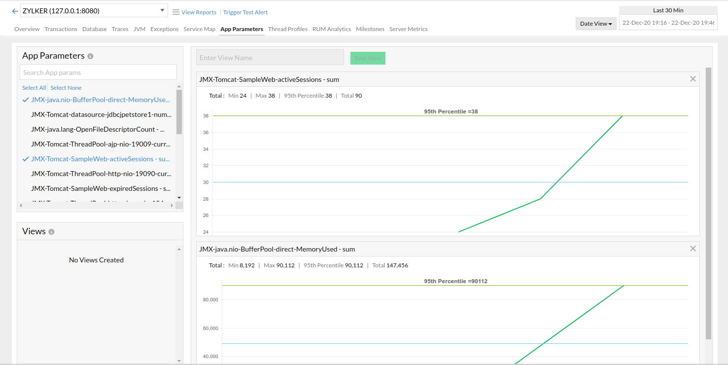 jmx-metrics APM Insight App Parameters