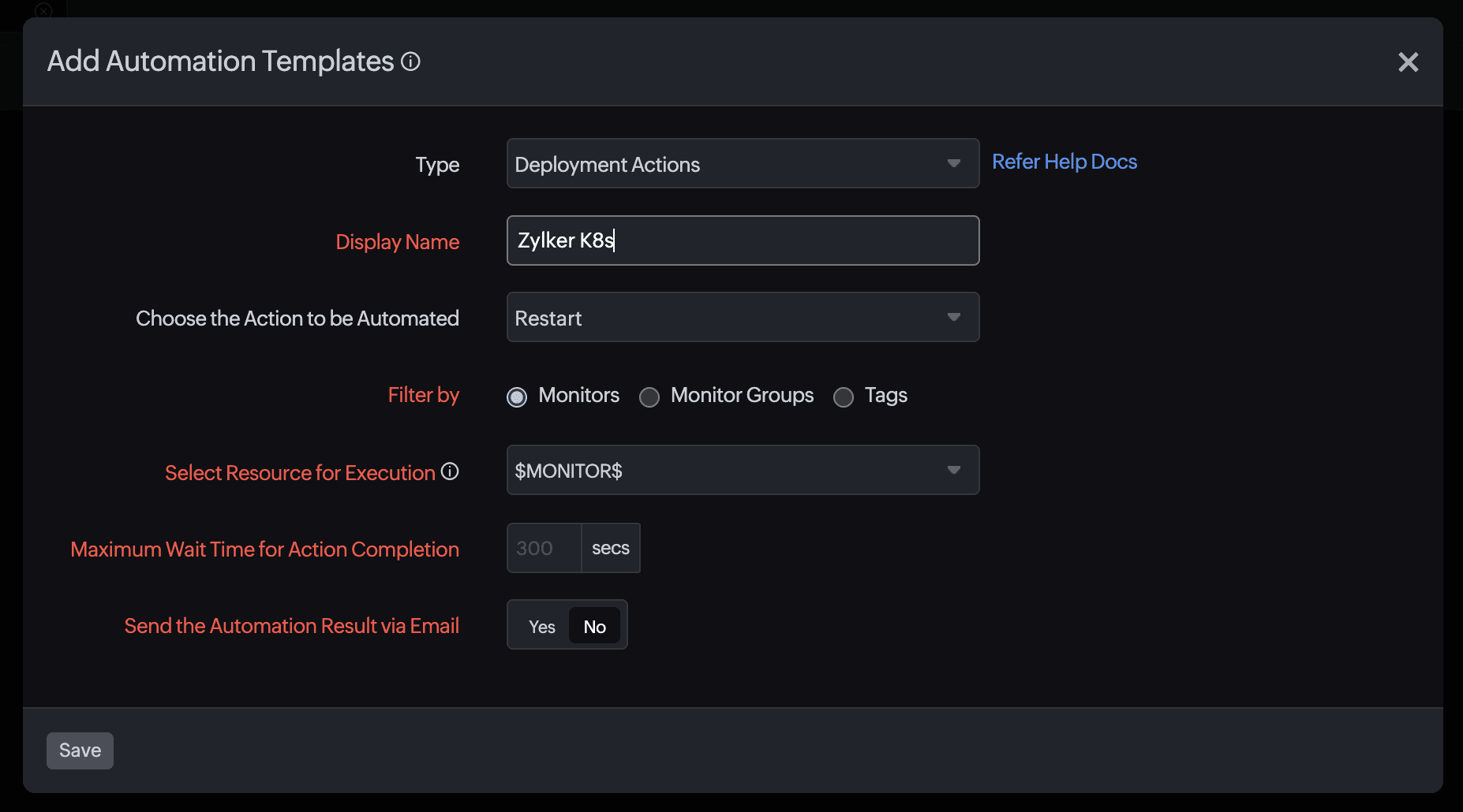 Kubernetes automation template Kubernetes automation template