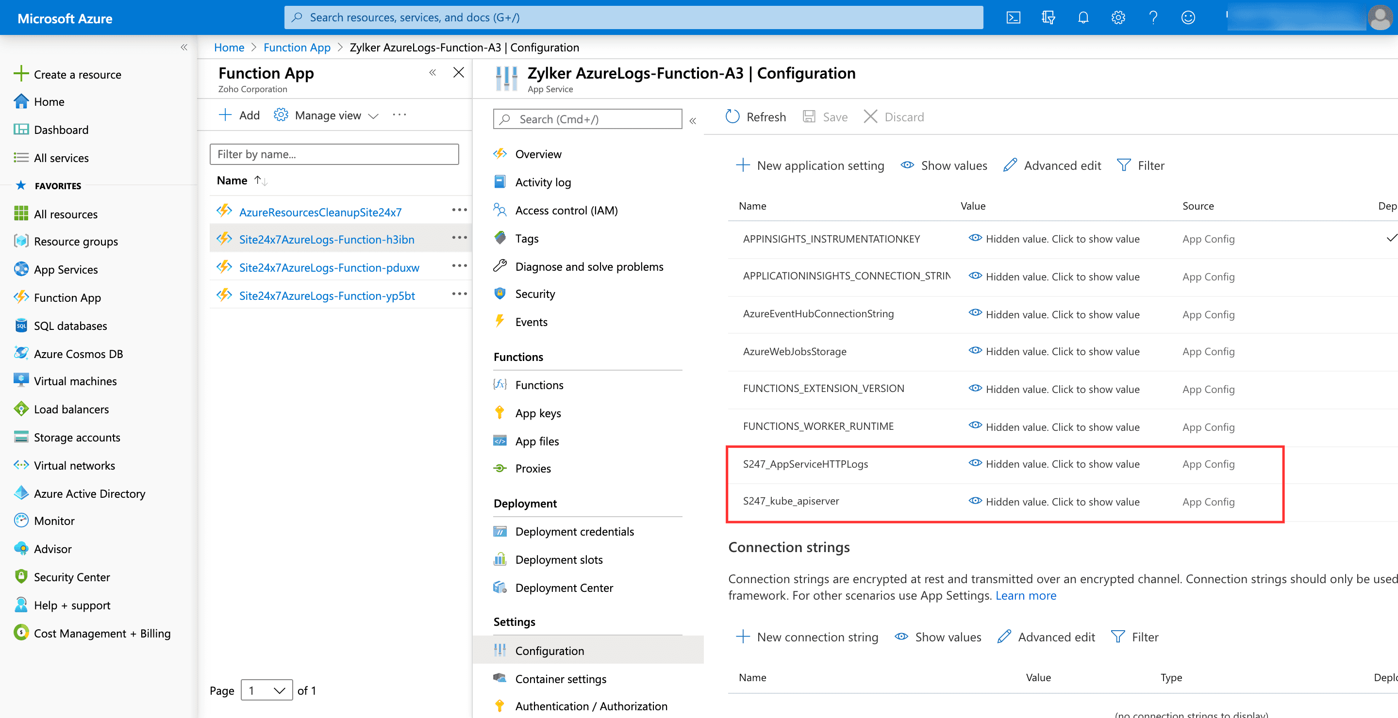 logs-azure-kube ARM templates are reusable with multiple Azure services