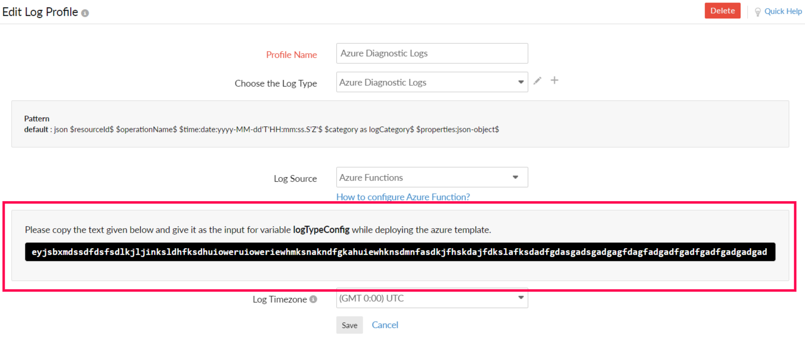 logs-azure-logtypeconfig Azure LogTypeConfig
