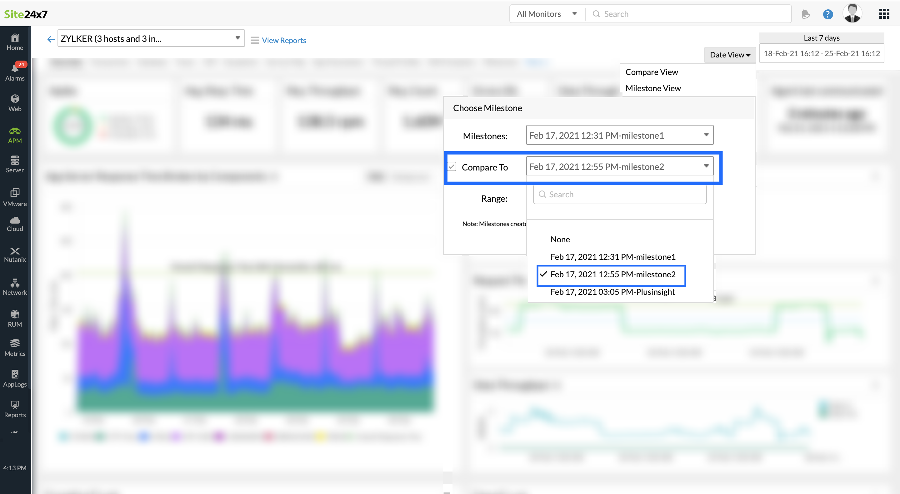 milestone-compare