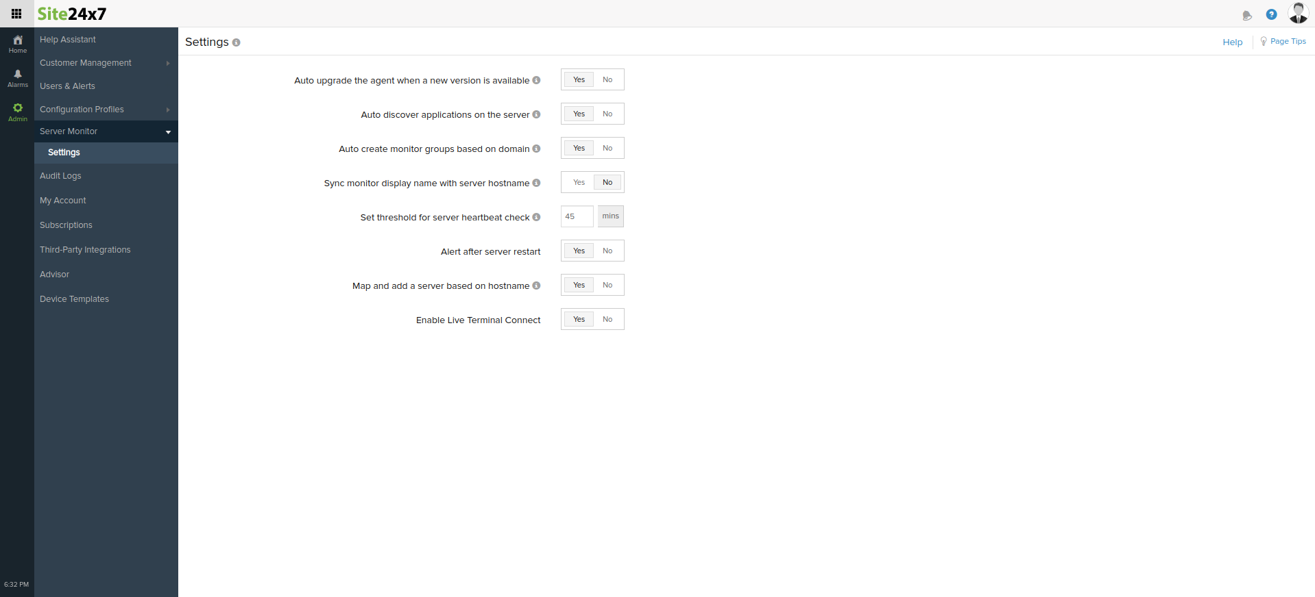 msp-server-settings