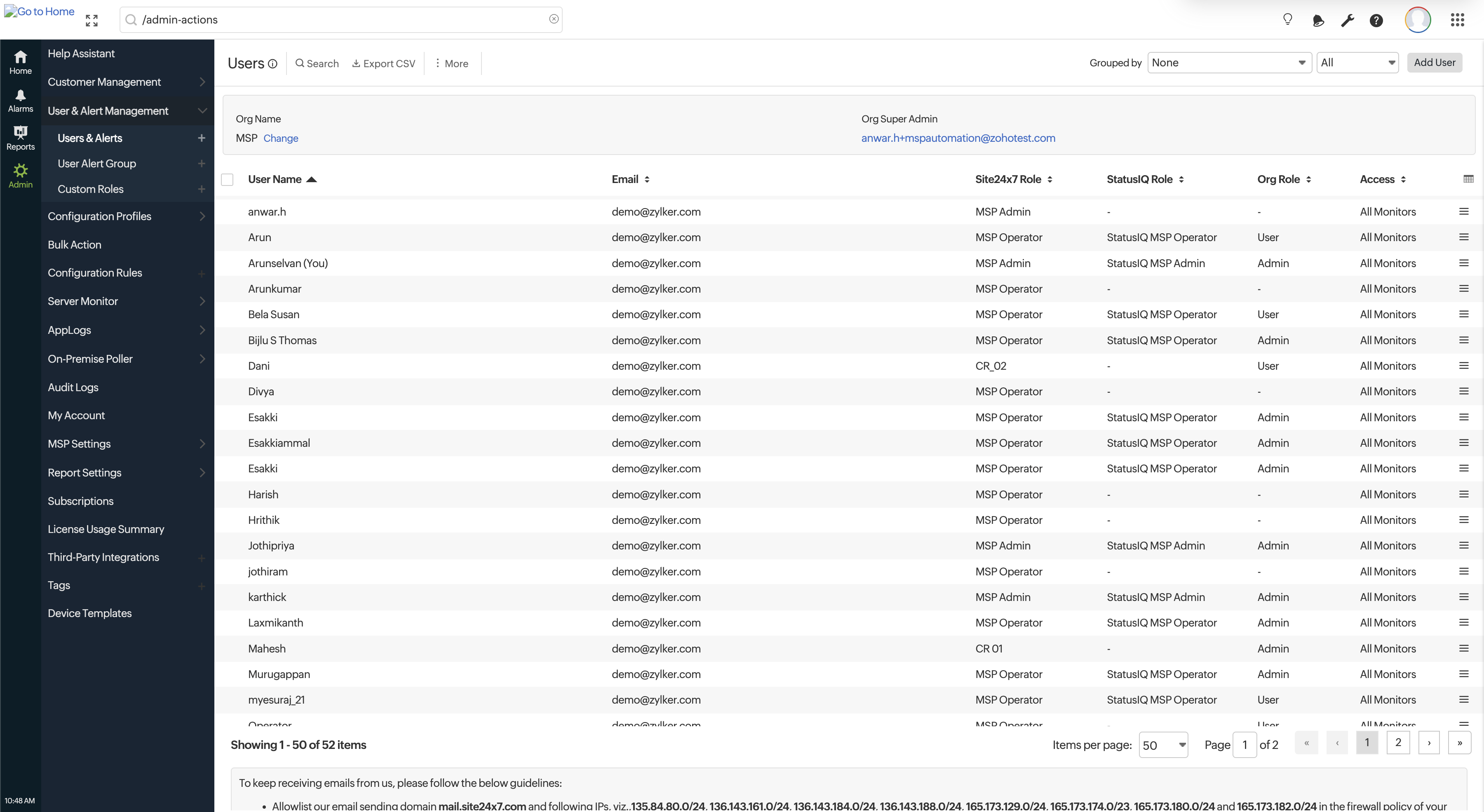 msp-user-view