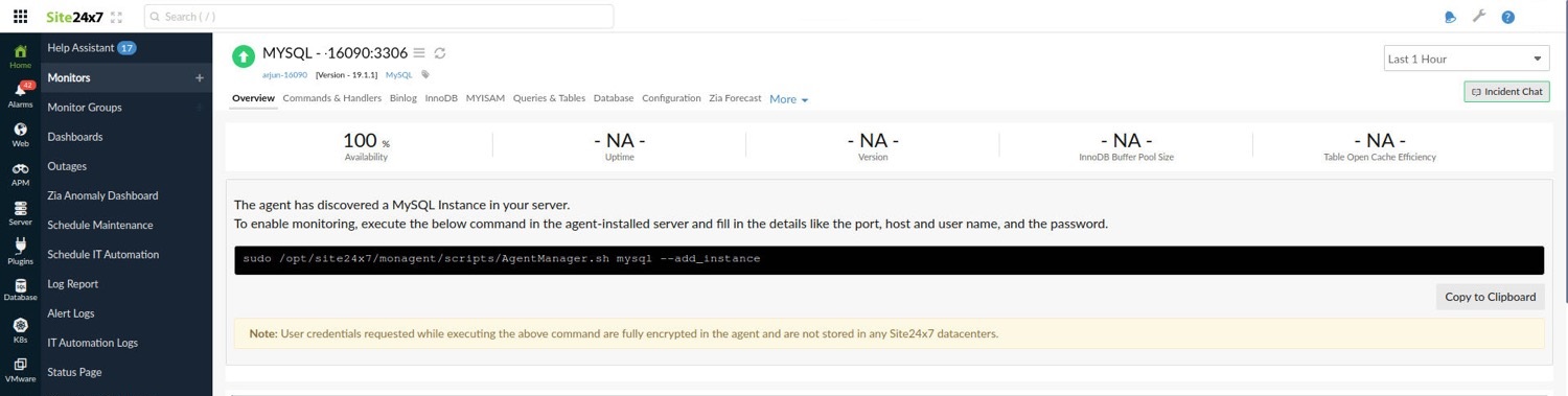 mysql-sample-monitor Sample MySQL monitor