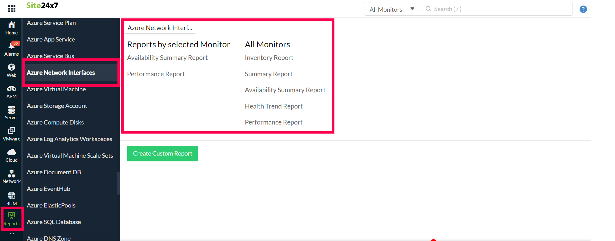 nw-interface-report Network Interface Report