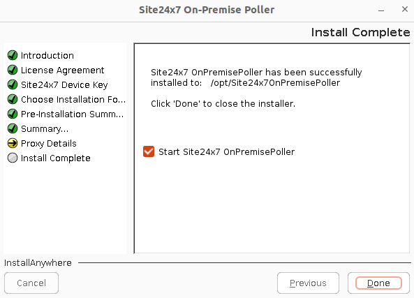 On-Premise Poller Linux Install 7 On-Premise Poller Linux Install 7