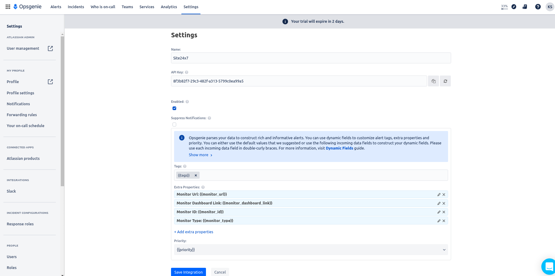opsgenie-integration-settings opsgenie integration settings
