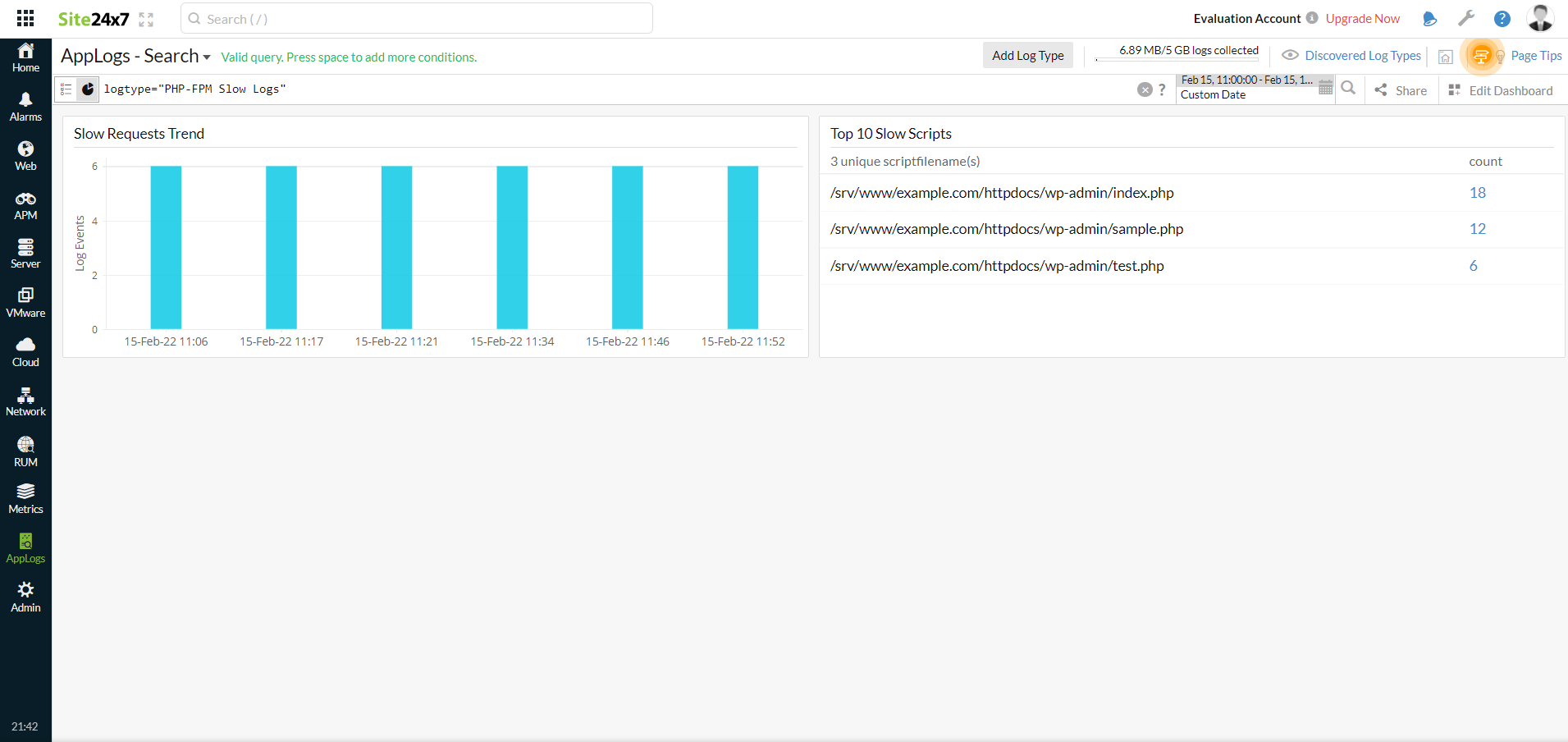 php-fpm slow logs new dashboard php-fpm slow logs new dashboard