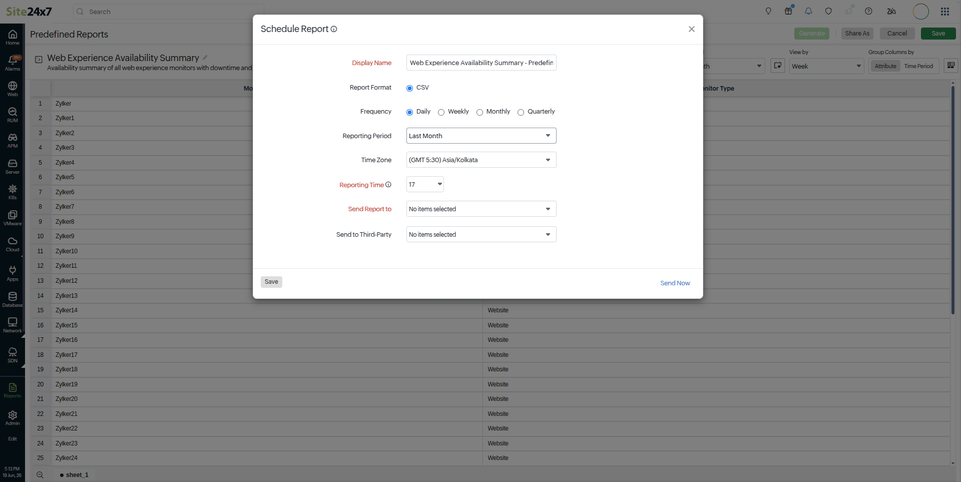 predefined-report-schedule-report