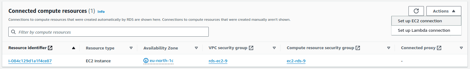 Set up EC2 Connection Set up EC2 Connection