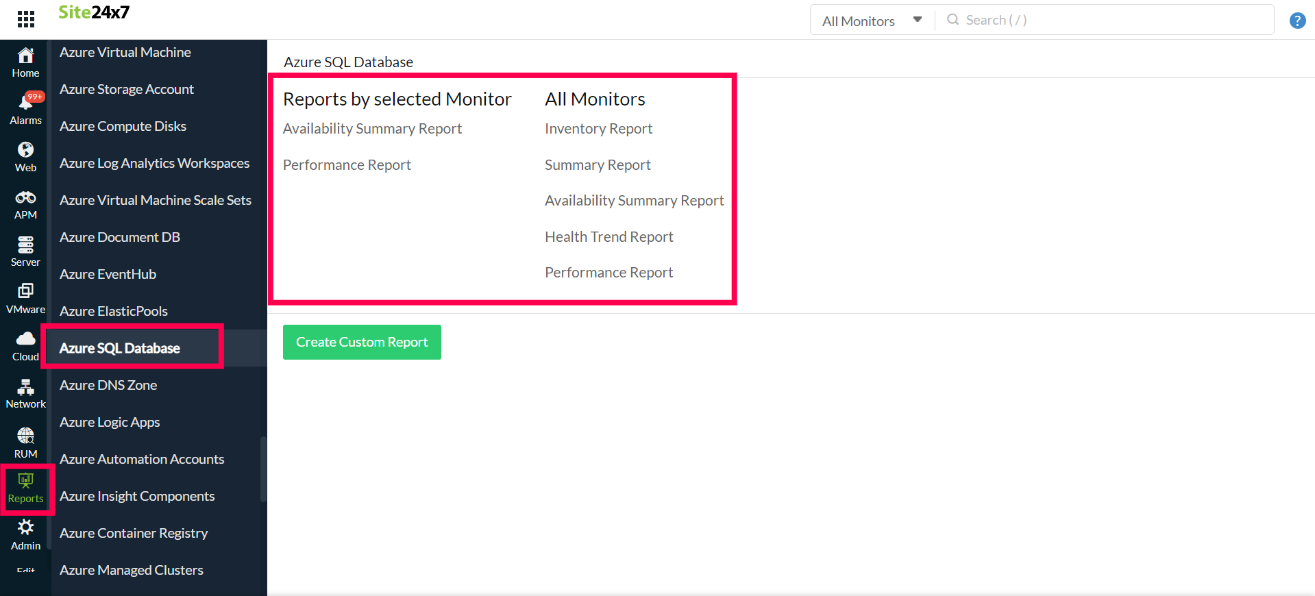 sql-database-reports SQL Database Reports