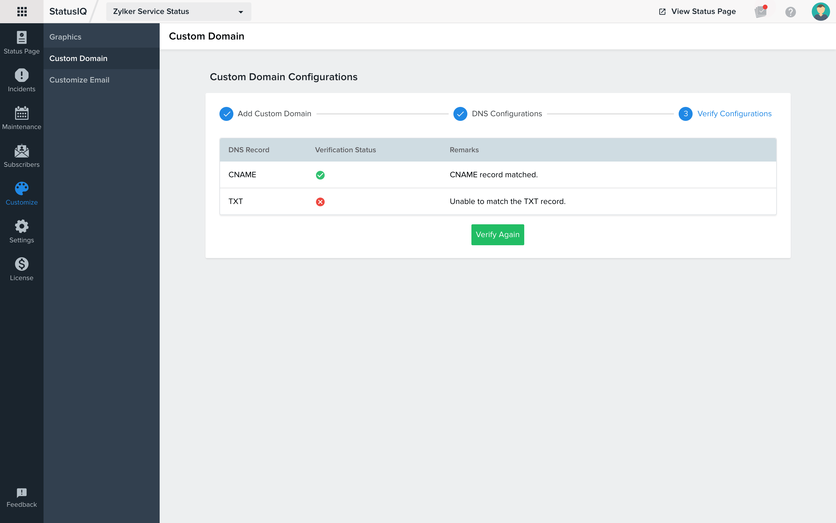 custom-domain-verification-failure