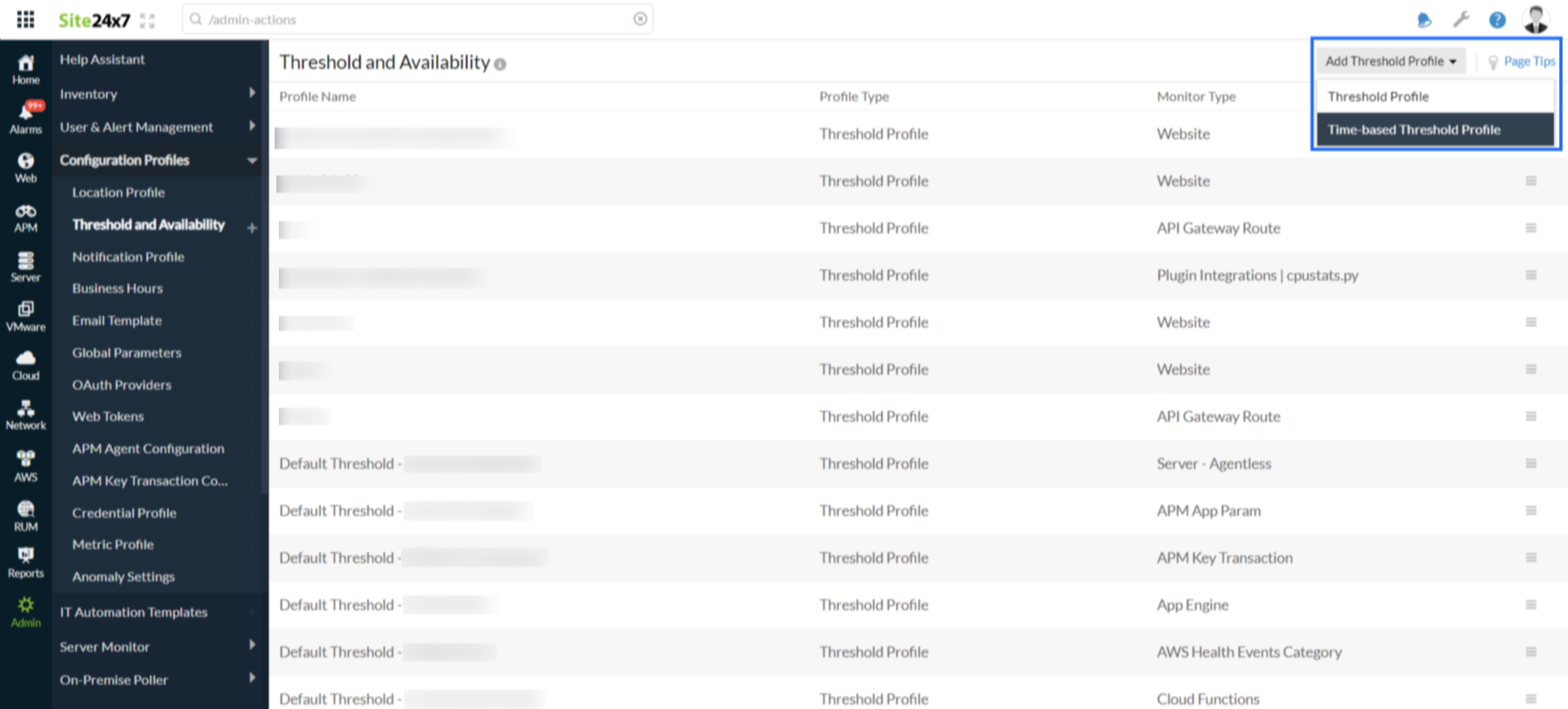 time-based-threshold-profile time-based threshold profile navigation
