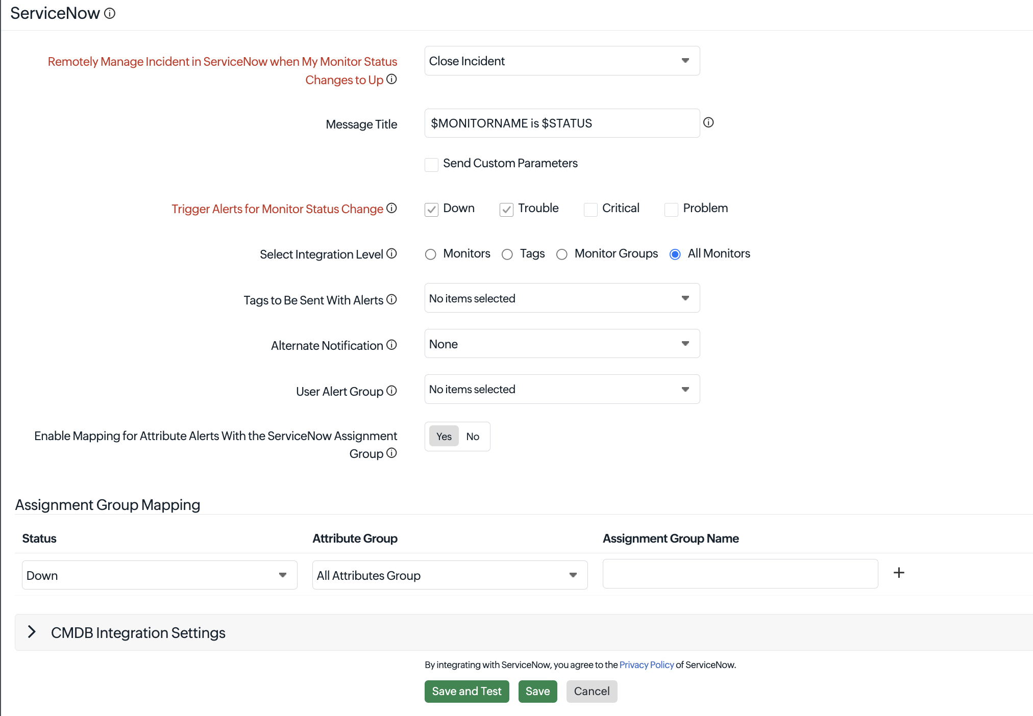 ServiceNow Integration Process ServiceNow Integration Process