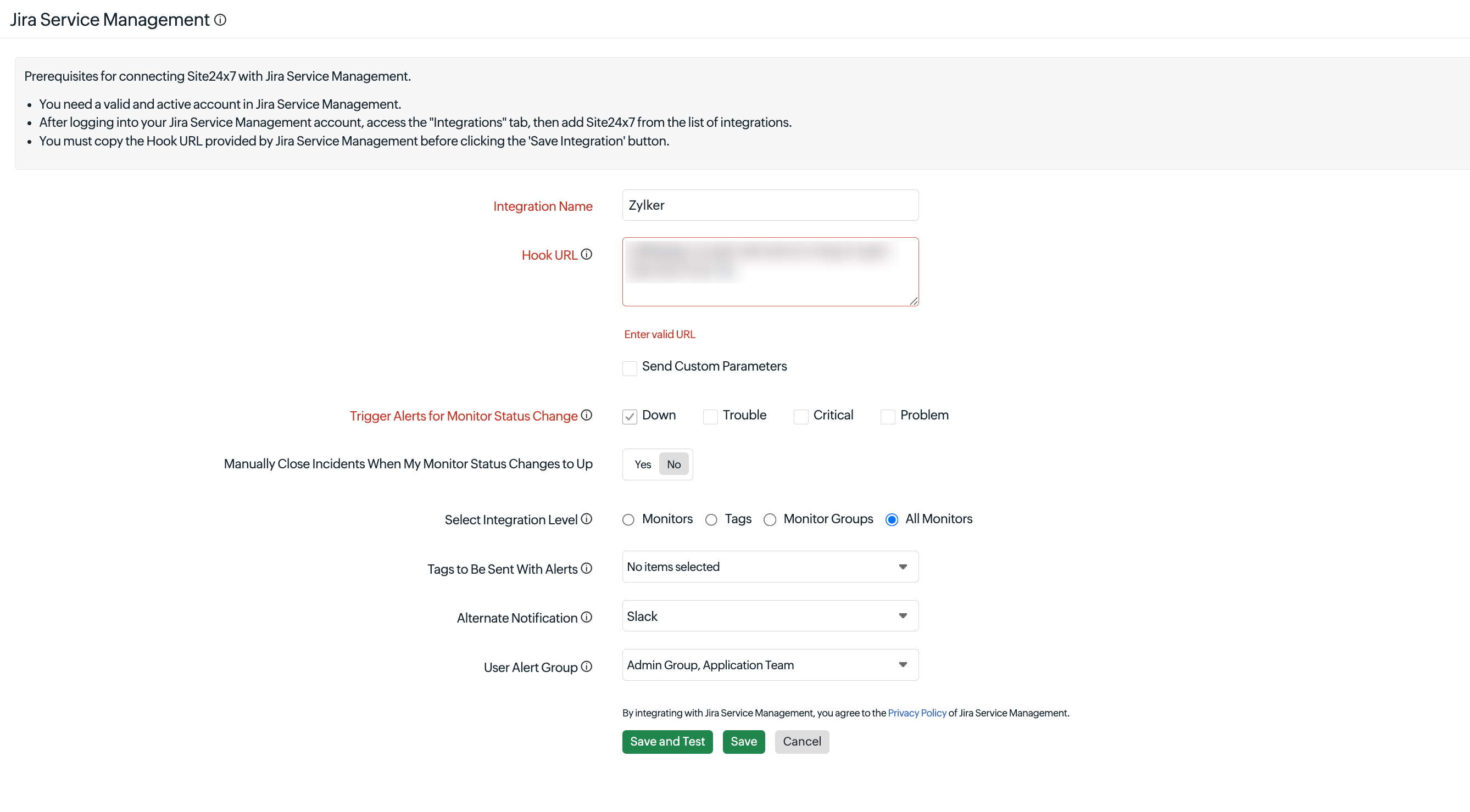 JSM Integration JSM Integration