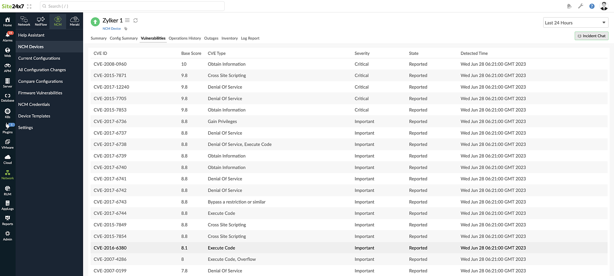 viewing-vulnerabilities View vulberabilities in your network